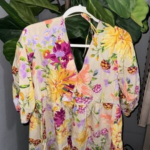 Baby doll balloon sleeve summer dress